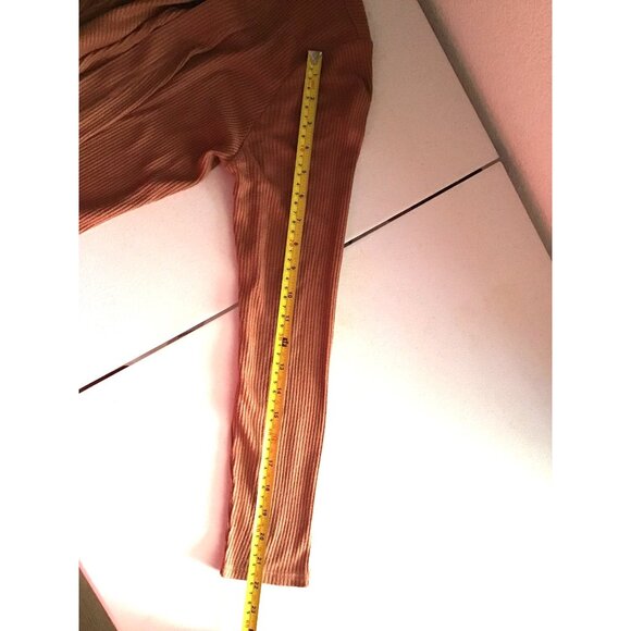 A NEW DAY- WOMENS BROWN OPEN FRONT SIDE POCKETS LONG CARDIGAN SIZE SMALL - Picture 5 of 6